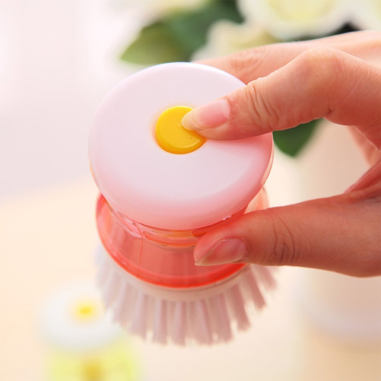 0159A Cleaning Brush with Liquid Soap Dispenser DeoDap 0159A Cleaning Brush with Liquid Soap Dispenser DeoDap